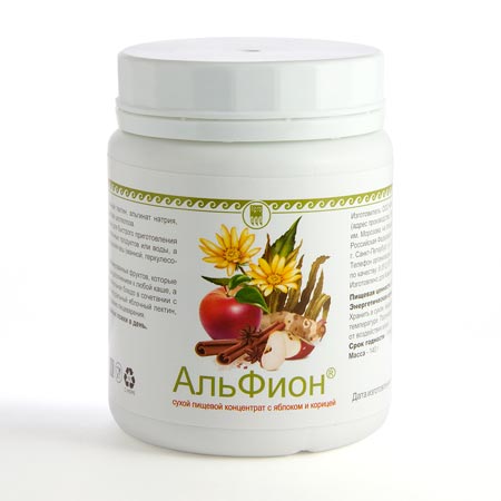Концентрат пищевой с яблоком и корицей «Альфион»