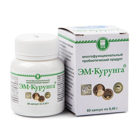 Продукт кисломолочный «ЭМ-Курунга», капсулы по 0,45 г