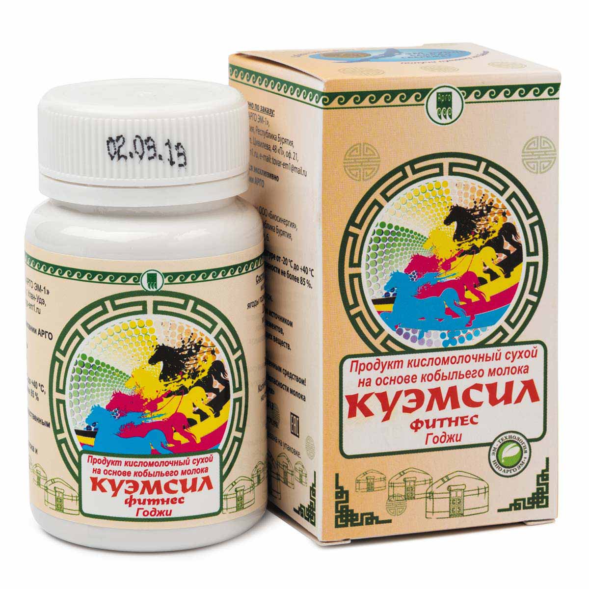 Продукт кисломолочный сухой «КуЭМсил» Фитнес Годжи